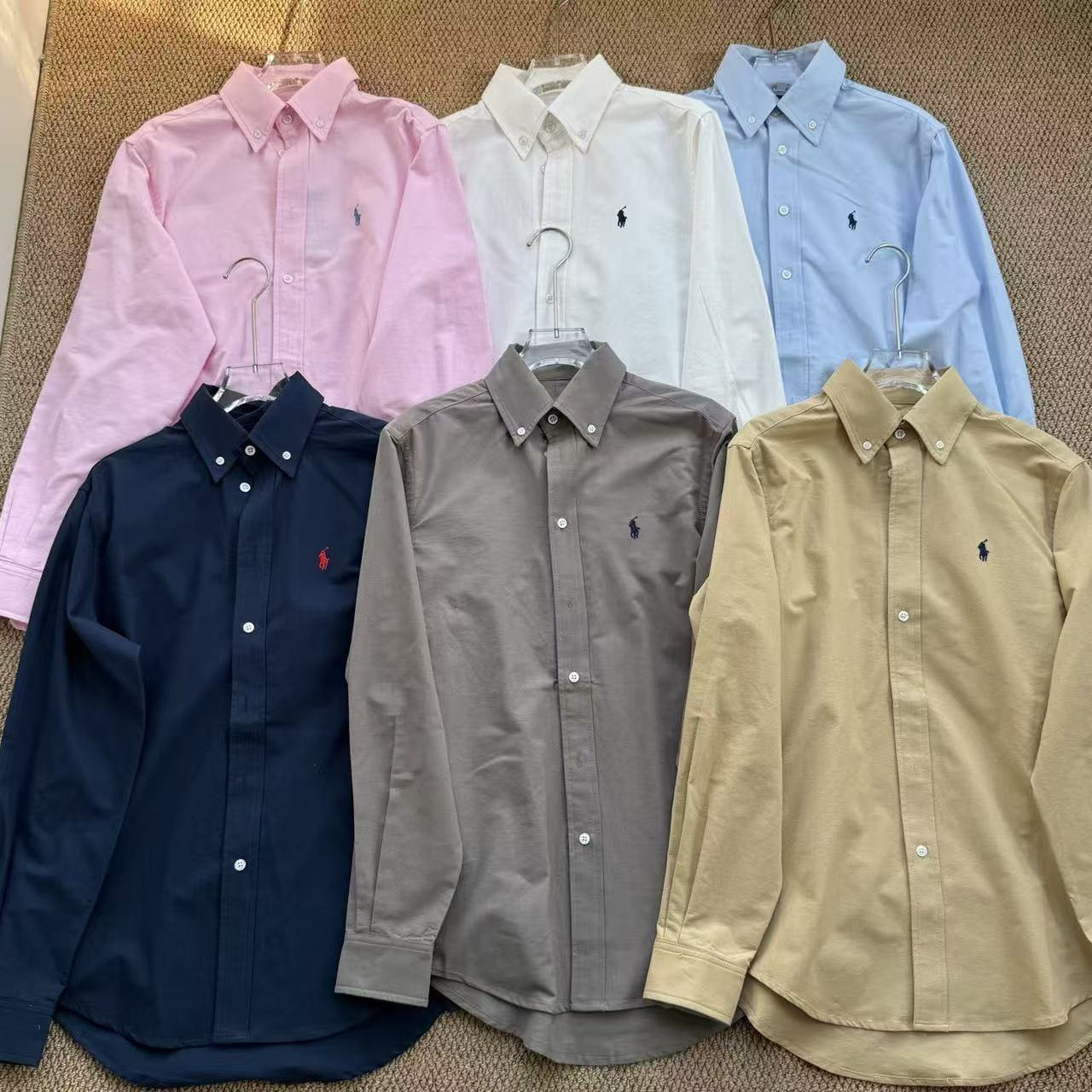 [ป้ายแท็กของแท้พร้อมคิวอาร์โค้ด] เสื้อเชิ้ต Ralph Lauren ผ้าออกซ์ฟอร์ด ทรงหลวมแบบตรง ใส่สบายในฤดูร้อน โลโก้โพนี ใช้ได้ทั้งชายและหญิง