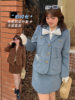 Beautiful K2580 Plus-Size Women's Woolen Blazer + Skirt Set 2025 Winter Clothing