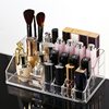 Lipstick Storage Box Dust-Proof Desktop Cosmetics Grid Display Rack High-Grade Acrylic Lip Glaze Storage Rack