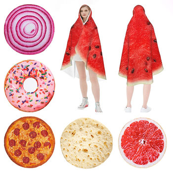 Amazon Corn Tortilla Blanket Flannel Air Conditioning Throw Blanket Digital Print Mexican Burrito Blanket Ultra Soft