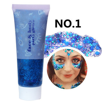 Cross-border Sequin Gel Cream Mermaid Scale Body Glitter Stage Eye Shadow Glitter Colorful Polarized Dance Christmas