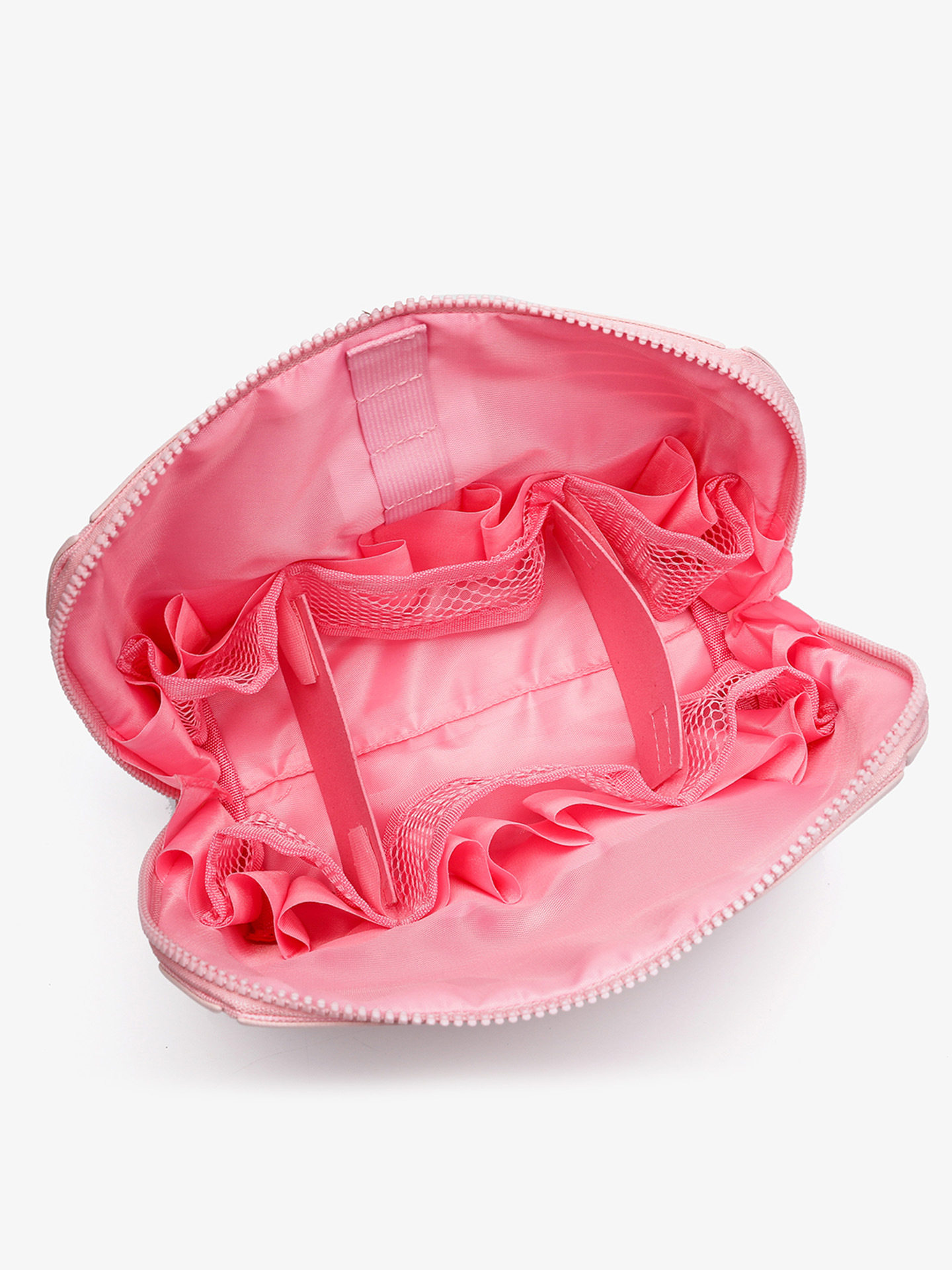 2025 New Geometric Diamond Cosmetic Bag Women's Large Capacity Partitioned Travel Commuting Shell Bag Striped Storage Bag