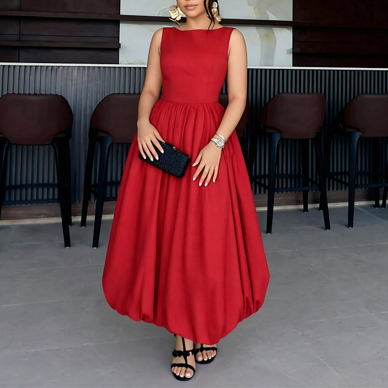 Womens Spring Dress Sleeveless Solid Color Casual Style Perfect for Everyday Wear Wholesale Available