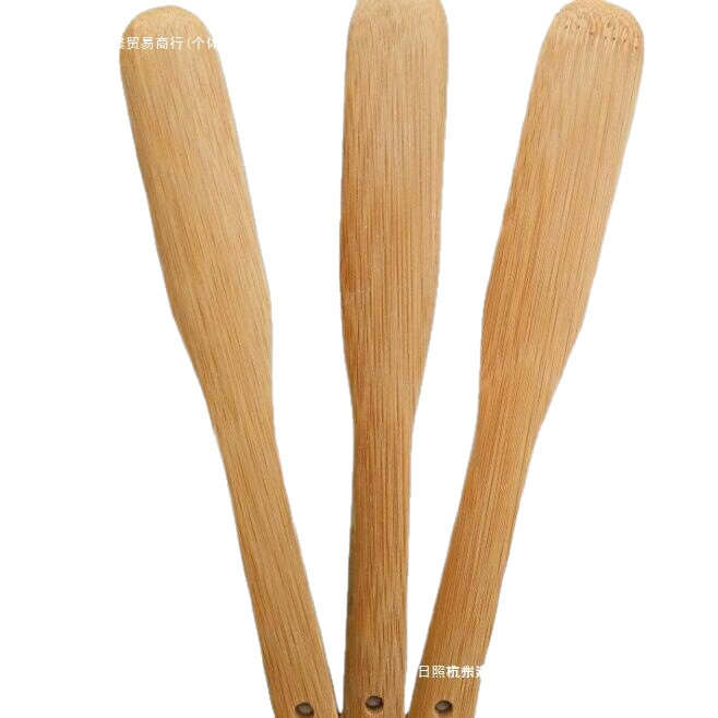 Tools for Making Dumplings, Wontons, and Buns: Filling Spatula, Filling Scoop, Flat Spoon, Bamboo Carbonized Filling Mixing Spoon, Paint-Free, Wax-Free