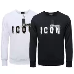 Cross-border source foreign trade sweater spring and autumn fashion youth men's sweater fashion brand printing loose round neck street trend