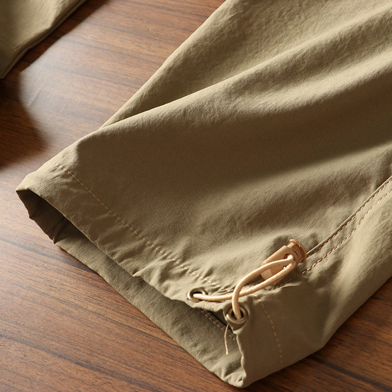 户外工装裤男宽松直筒休闲长裤夏季登山速干裤美式防水快干冲锋裤