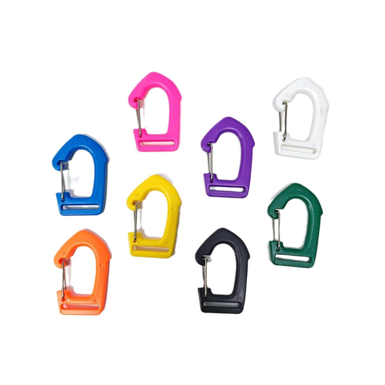 Plastic Colorful Carabiner Clips, Backpack Clips, Dog Clips, Clothing Accessories, Decorative Clips, DIY Accessories, Lobster Hooks, Jewelry