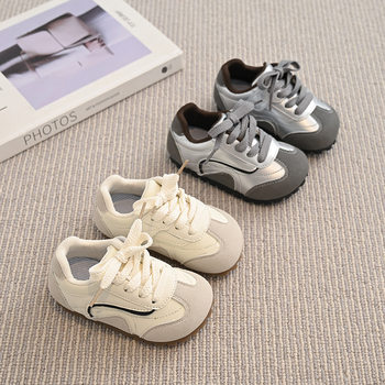 2025 Spring and Autumn New Children's Sports Shoes for Boys and Girls Casual Shoes Cute Velcro Baby Ugly Forrest Gump Shoes