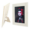 Comes with Integrated Bracket 6inch Cardboard Photo Frame 7inch 8inch A5 Photo Hand-Mounted Paper Picture Frame Table Hanging Wall