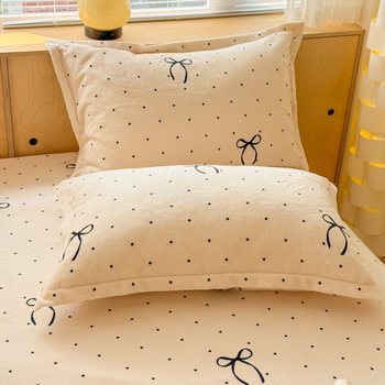 Manufacturer's 2025 New High-Weight Milk Velvet Printed Pillowcase 48*74cm, Winter Fleece-Lined, Warm and Soft