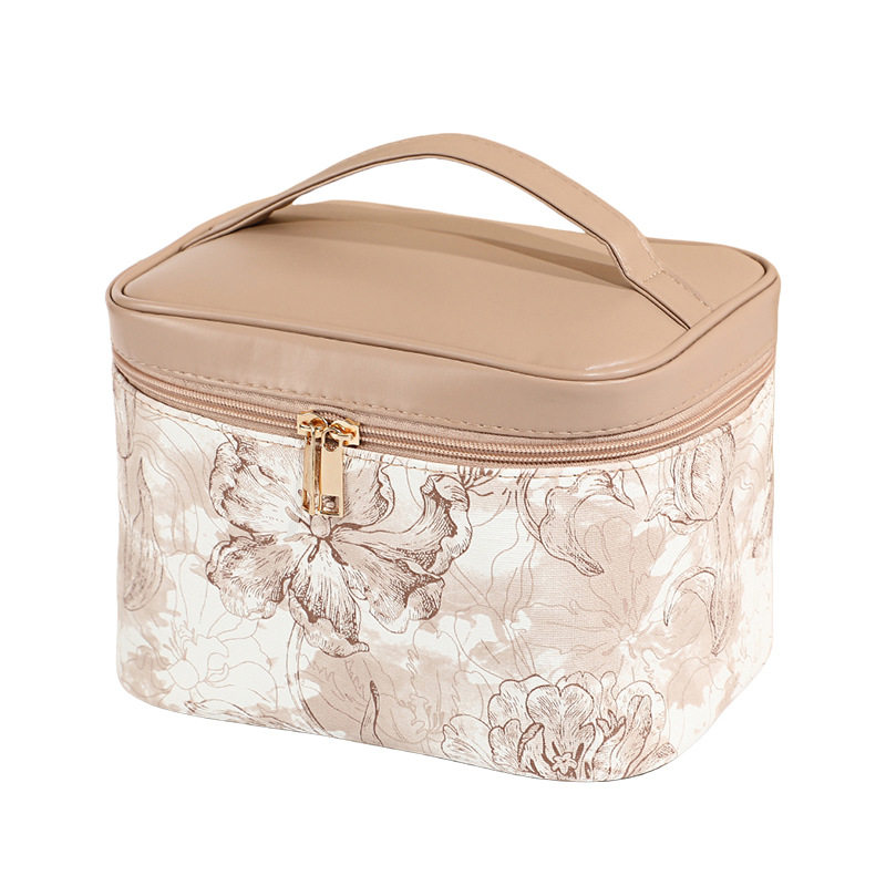 Casual and High-End Cosmetic Bag, Large Capacity, Portable Out-And-Out Cosmetic Cosmetics Bag, 2025 New Stereo Cosmetic Bag