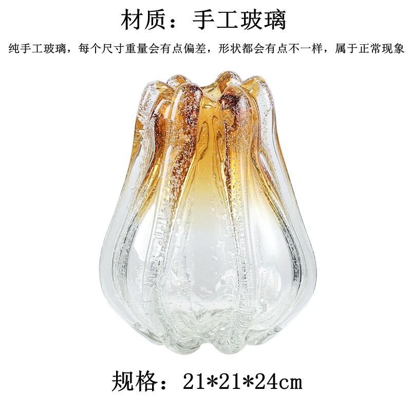 轻奢现代玻璃花瓶多款样板间售楼处北欧家居客厅餐桌软装家居饰品