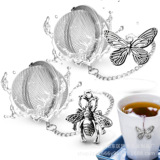 2-х штучное трансграничное чайное ситечко butterfly bee chain tea maker креативное чайное ситечко из нержавеющей стали tea leak factory