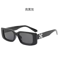 New Box Sunglasses Snowflake Decoration European and American Fashion Hip Hop Personalized Glasses Frame Cross-border Avant-garde Punk