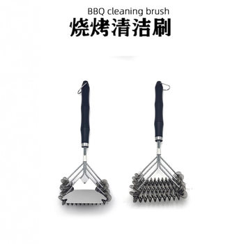 Cross-Border Stainless Steel Cleaning Brush Kitchen Cleaning Tool Pot Bottom Stain Removal Wire Brush Oven Grill Wire Brush