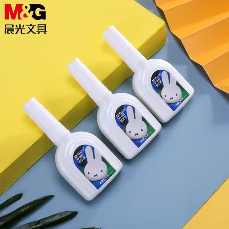 Morning Light 6003 Correction Fluid Miffy White 18ml Student Office Large Capacity Error Correction Fluid