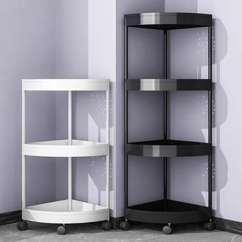 Bathroom Storage Rack Floor-Standing Bathroom Tripod Sandwich Storage Rack Household Toilet Toilet Corner Storage Rack