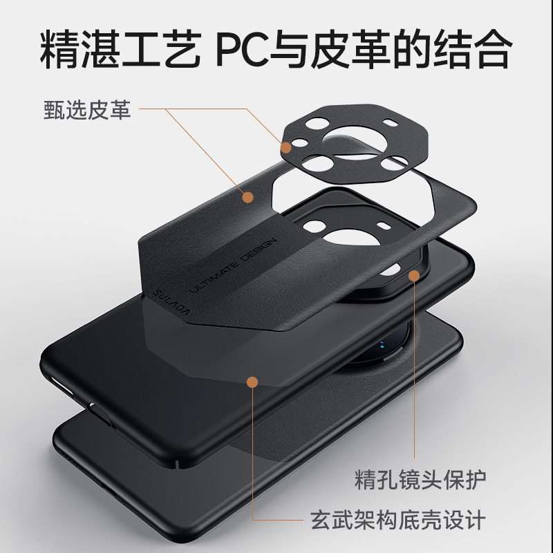 Huawei Mate80 Phone Case Sulada Instantly Transforms into a Porsche Extraordinary Masterpiece, Suitable for Mate70 Full-Cover Leather Case