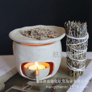 Cross-Border Retro Baking Stove, Incense Tea Stove, Roasted Cedar Diffuser, Aromatherapy Stove, Candle Ceramic Tea Stove