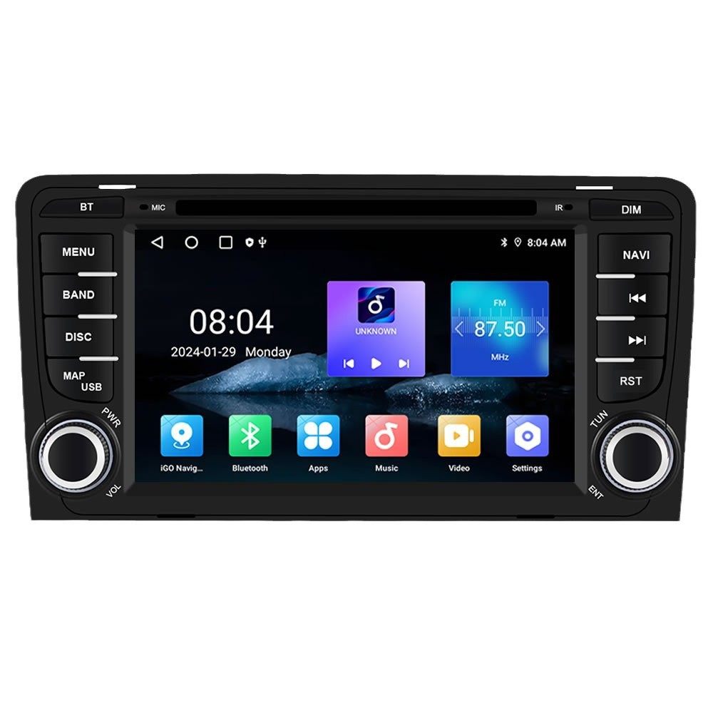 7inch Android Navigation System Suitable for 03-12 Audi A3 Car Navigation Gps Central Control Integrated Machine with Intelligent Features