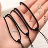 Hand-Woven Jade Pendant Necklace Rope Simple Adjustable High-End Black Lanyard Jade Pendant Pixiu Men's and Women's Pendant