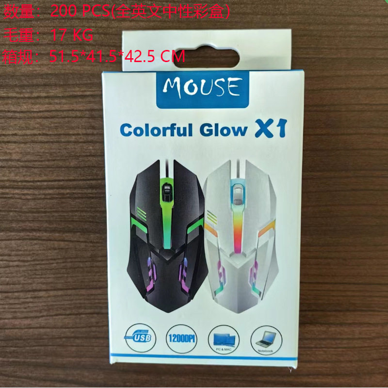 亚马逊外贸电脑鼠标 现货有线光电鼠标 电脑配件办公有线鼠标批发