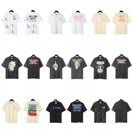 GALEERY DEPT Gallery Splash Ink Short Sleeve Loose plus size European and American Fashion T-Shirt for Men and Women