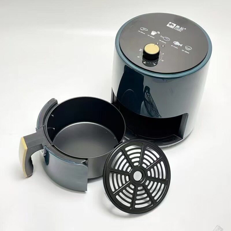 骆驼空气炸锅6L家用大容量电烤箱米白色烤薯条机礼品可视炸锅批发
