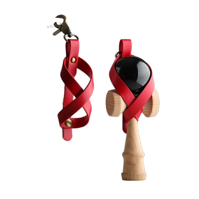 Japanese-Style Kendama Ball Leather Case, Educational Competitive Game Skill Ball Storage Case, Customizable Logo, Home Storage Essential