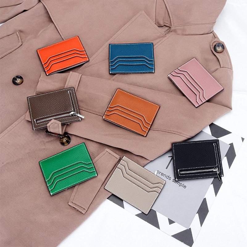 Genuine Card Holder for Women 2025 New Compact and Ultra-Thin Cowhide High-End Exquisite One-Piece Zipper Coin Purse