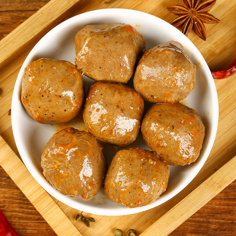 Haixianlang Juicy Fish Roe and Beef Tendon Balls, Ready-to-eat Independent Snacks, Fish Balls, Beef Balls, Ready-to-eat Food