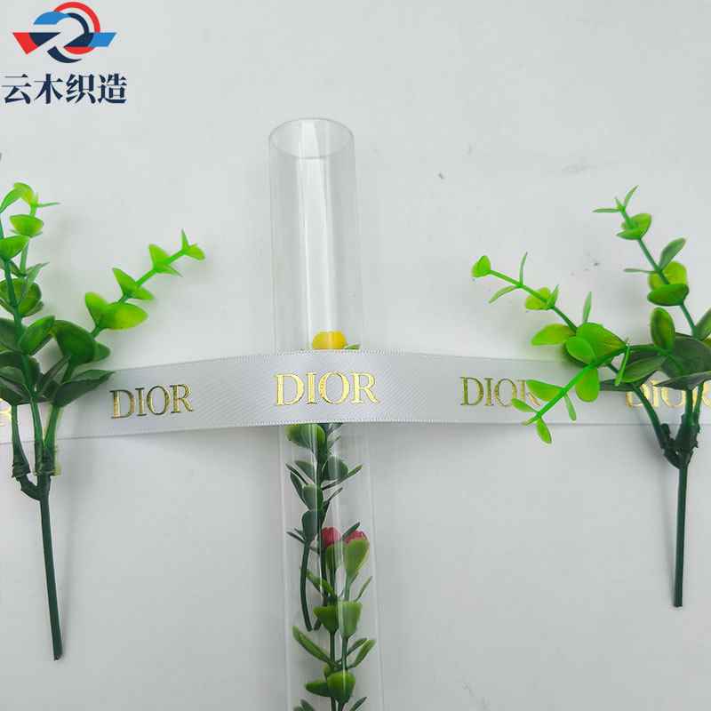 白色立体ホットスタンピングディアオ * 2CM 幅 * 1 ヤード = 0.91m