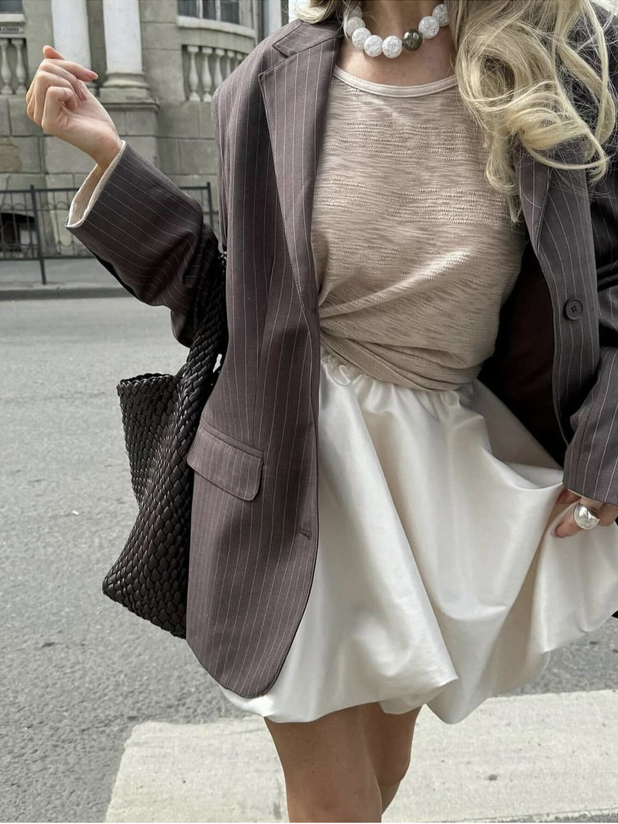 Satin Pleated Skirt Y2K Elegant Design Versatile Style Shiny Finish Spring Summer Fashion Wholesale Available