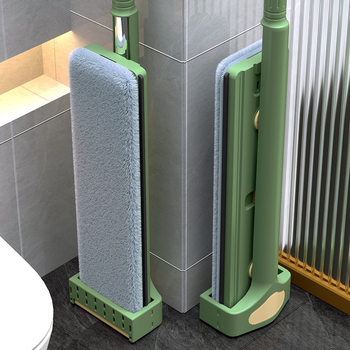 Hands-Free Mop for Home Use, Large Self-Absorbing Mop with Integrated Scraper, Lazy Mop Cleaning Tool