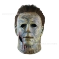 Mike silver gray face + blood