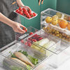 Refrigerator Storage Divider Storage Box Vegetable and Fruit Kitchen Preservation Box Transparent Organizer Storage Drawer Type for Home Use