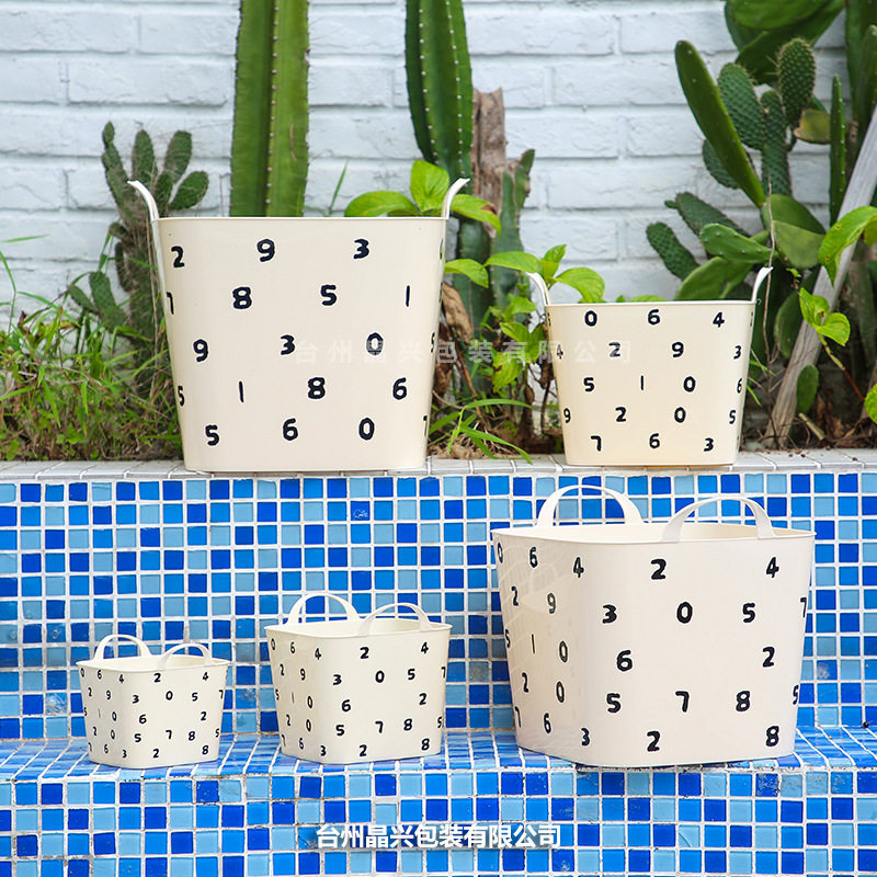 Cartoon Children's Toy Storage Bucket Storage Basket Laundry Basket Household Baby Dirty Clothes Storage Basket Dirty Clothes Basket