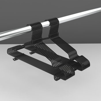 [New Black and White] hanger adult household seamless non-slip drying light luxury clothes hanger clothes hanging balcony dormitory