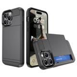 Новая модель подходит для iPhone15ProMax sliding cover card чехол для мобильного телефона Apple 15Plus push card sliding protective cover