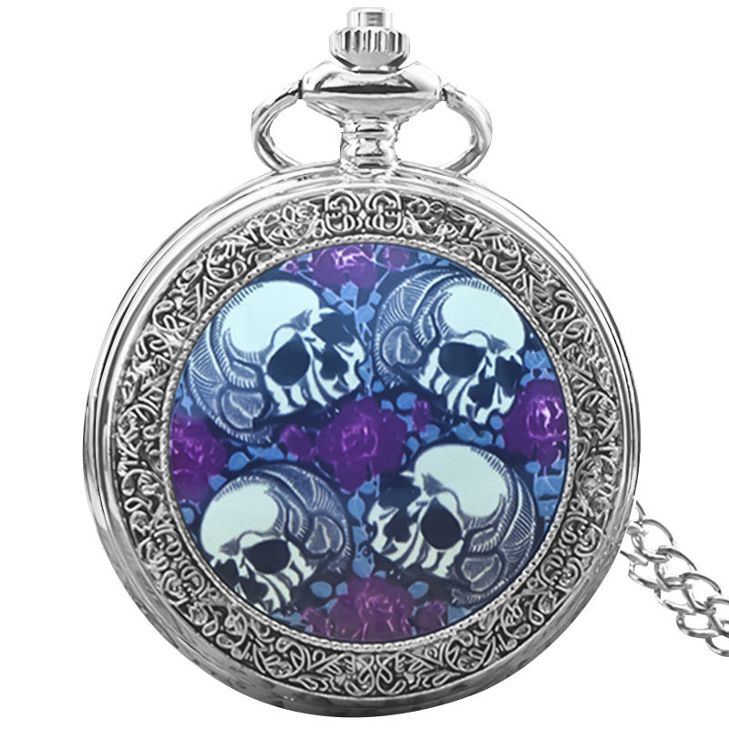 镂空时尚复古石英表个性潮流大号项链怀表厂家批发怀旧手表