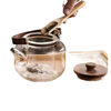099 Thickened High Temperature Resistant Transparent Tea Kettle for Electric Ceramic Stove, Special High Borosilicate Handmade Teapot with Handle