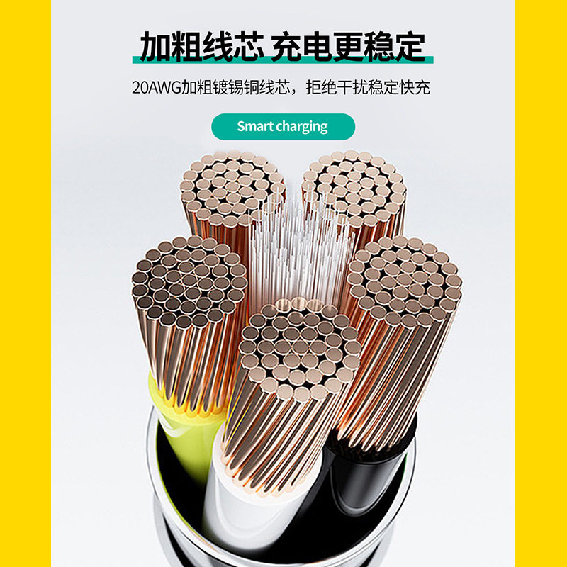 PAss-through CAr 6A Super FAst ChArging DAtA CAble SuitAble for Apple Android HuAwei Type-c Mobile Phone ChArging CAble Fully CompAtible