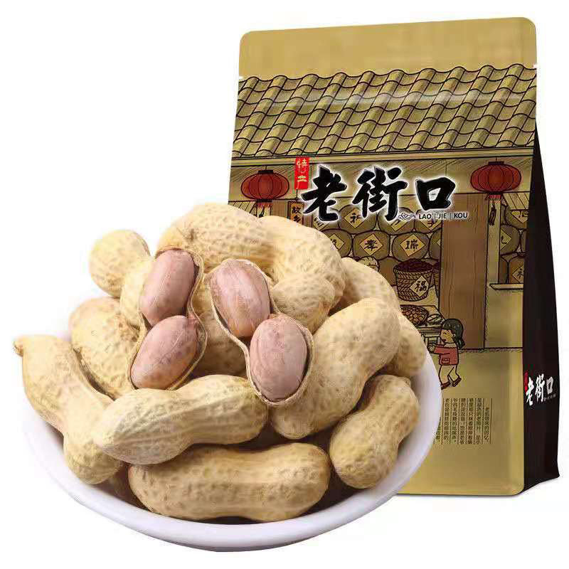Old Street mouth peanut fried goods milk flavor/garlic flavor boiled with Shell wine and vegetables bagged leisure food multi-Specification