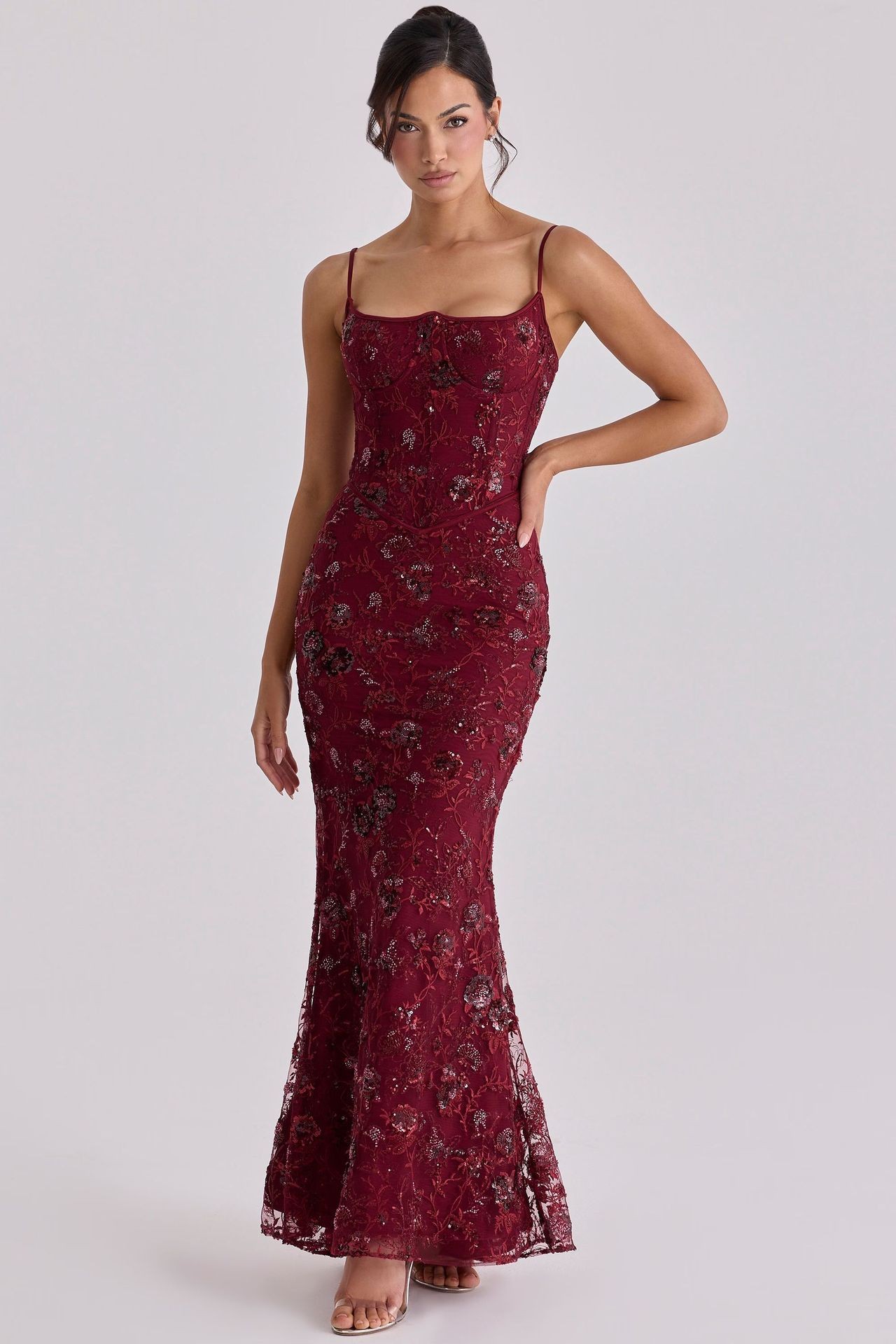 Elegant Sleeveless Backless Dress Low Neckline Tie Detail Chic Design Perfect for Parties and Special Occasions