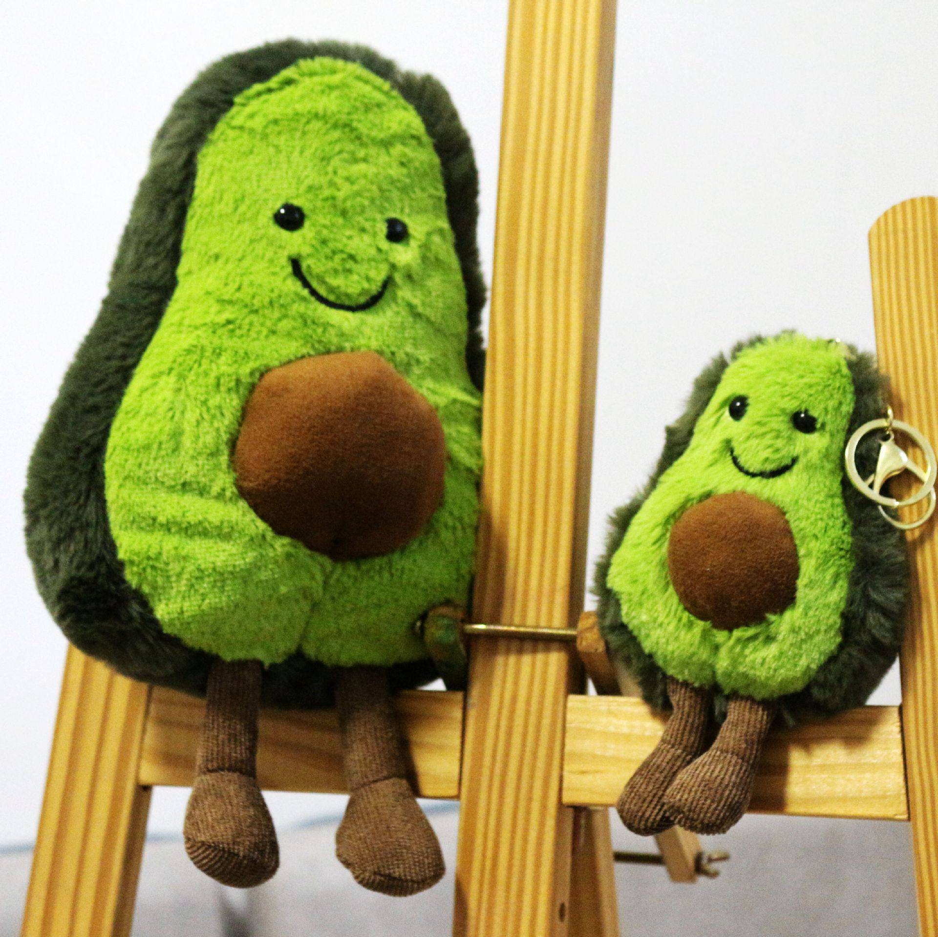 Wholesale Plush Toys Fruit Pendants Doll Decorations Cartoon Avocado Pineapple Apple Watermelon Mushroom Doll
