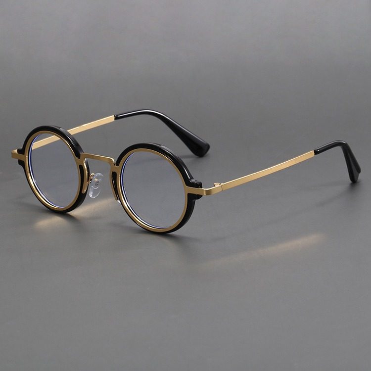 National Designer Series Ins Trendy Round Glasses Frame Small Frame Glasses Versatile Glasses for Men and Women Myopia Glasses