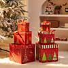 Christmas Decorations Gift Box Ornaments Props Pile Shopping Mall Shop Window Festive Atmosphere Scene Layout