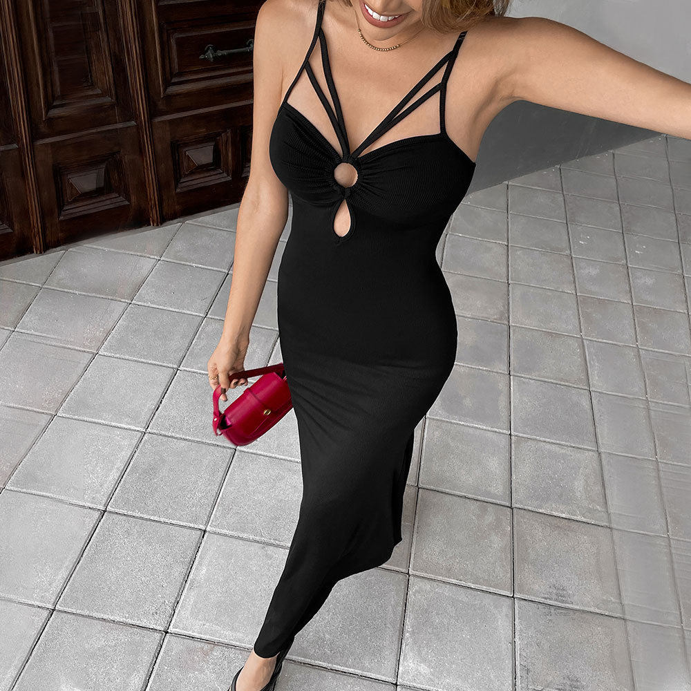 Summer Elegant Womens Maxi Dress Simple Stylish Sleeveless Bodycon Fit Perfect for Casual Outings Wholesale