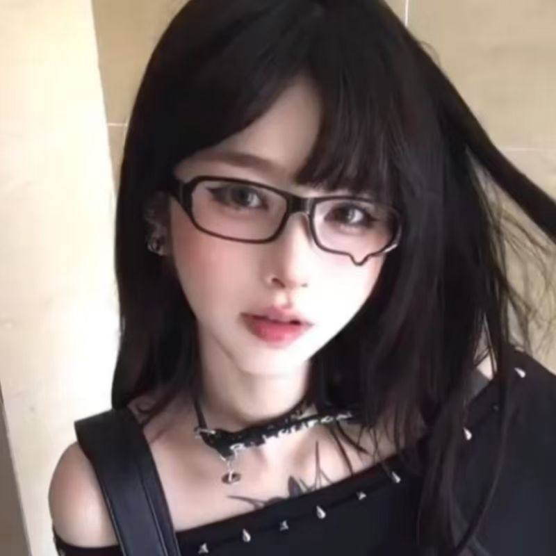 Crying Glasses Frame Japanese Style Cosplay Anime Tear Glasses Influencer Picks Lensless Teardrop Decorative Glasses Frame