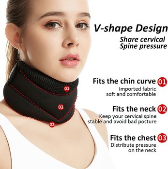 Cross-Border Home Physiotherapy Three-Stage Neck Protection Breathable Neck Brace Anti-Bowing Corrector Sponge Shoulder Protection Cervical Spine Neck Protection Sleeve